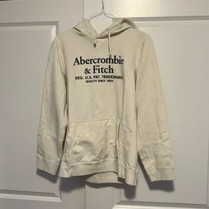Abercrombie & Fitch White Hoodie